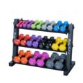 GDR34B - Body-Solid 3-Tier Vinyl/Neoprene Dumbbell Rack